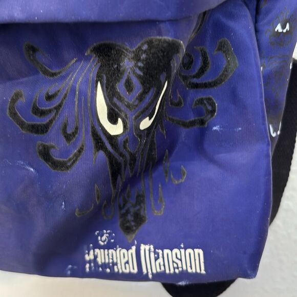 Disney Parks The Haunted Mansion Wallpaper Drawstring Backpack - Picture 2 of 5